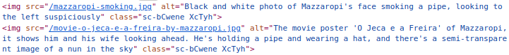 Code example: Images using the alt attribute correctly to describe them